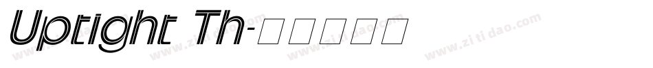Uptight Th字体转换